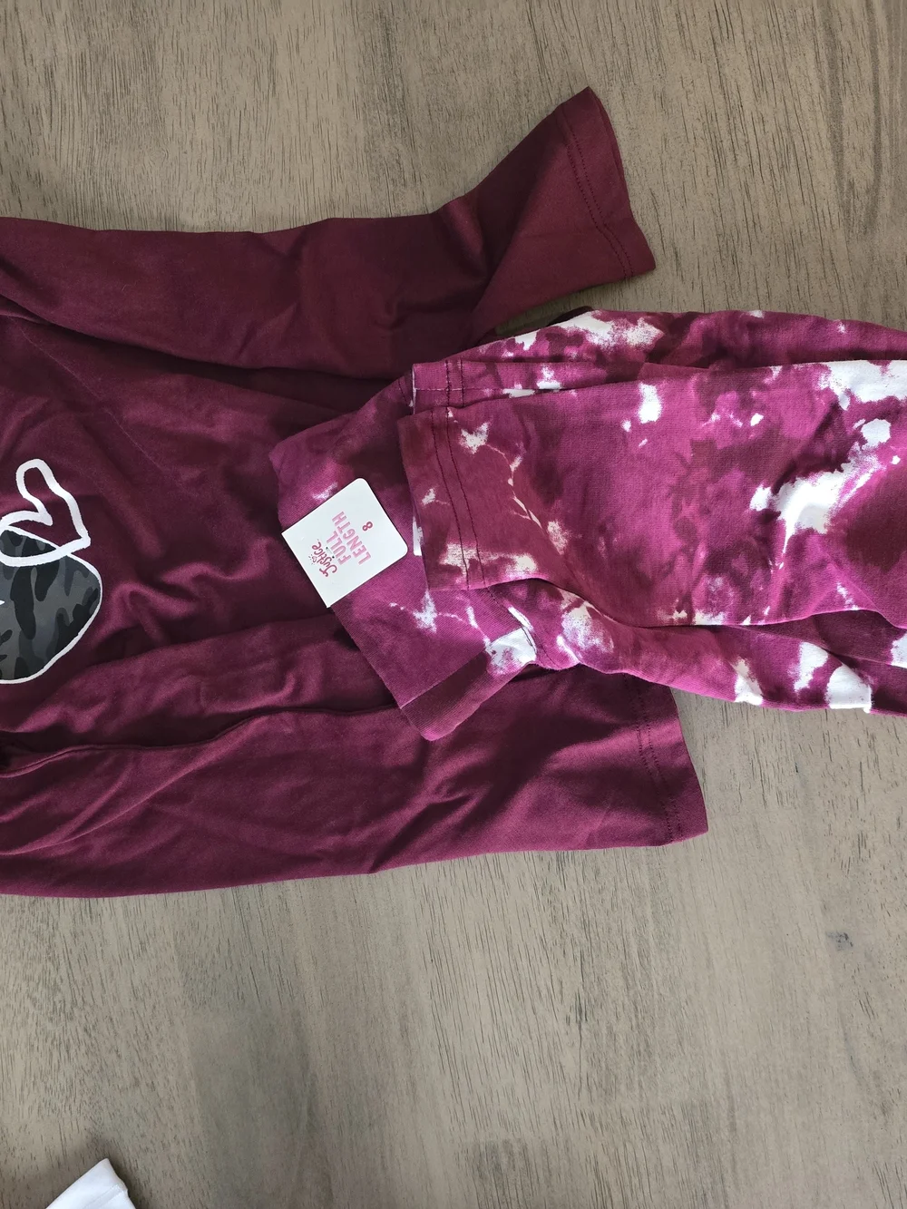 Lot Of Justice Girls Clothes /Shirts Sz 6 Leggings Sz 8 / Brand New